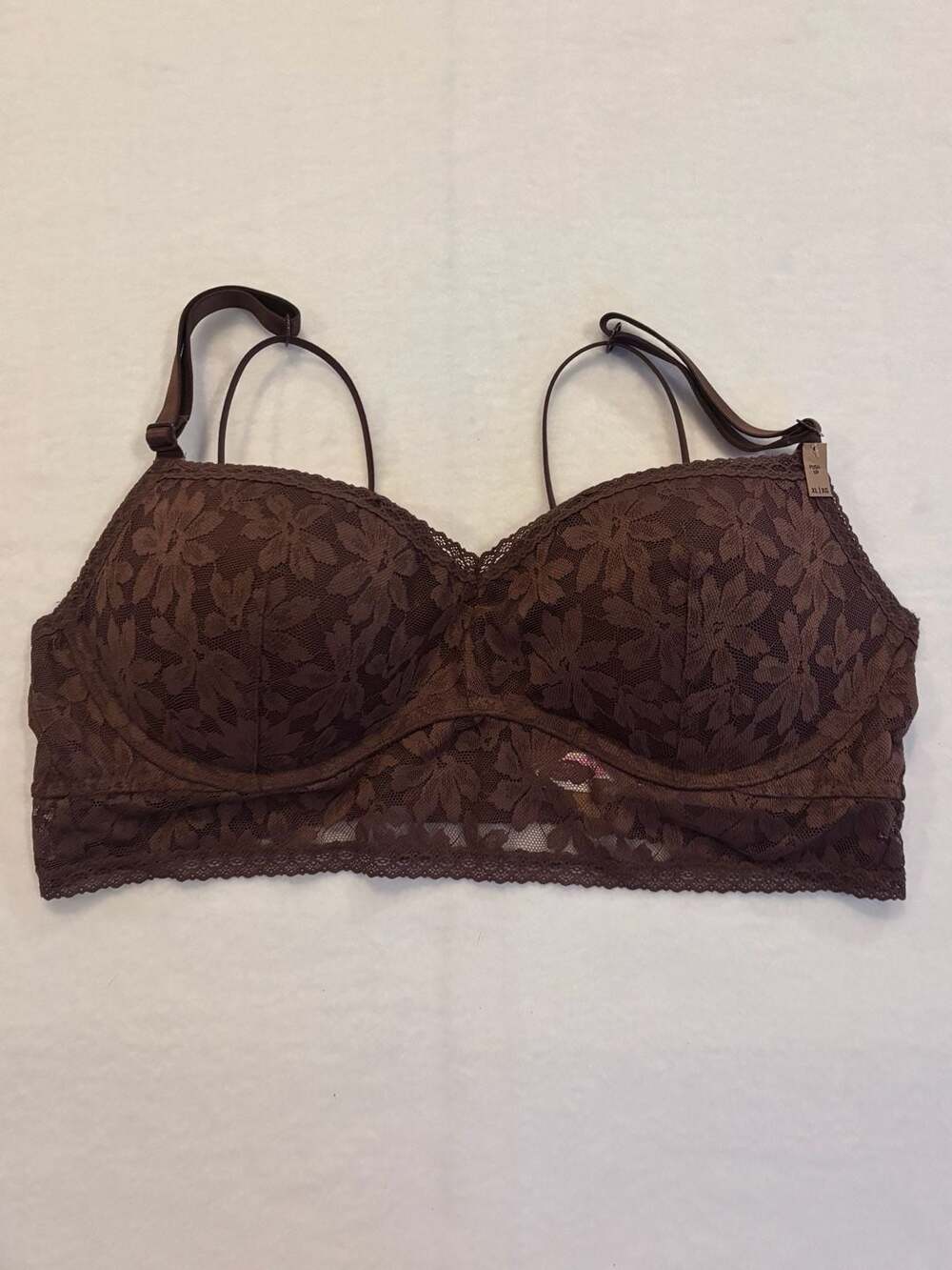 PINK Victoria's Secret Floral Lace Push-Up Bra